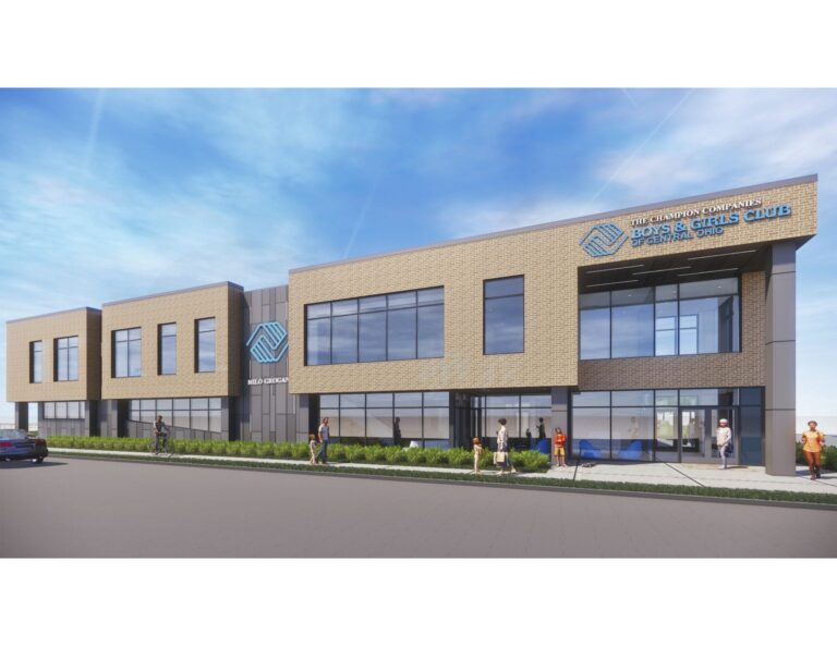 Exterior rendering of Boys & Girls Club Columbus